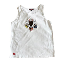 Load image into Gallery viewer, embroidered ribbed tank - white
